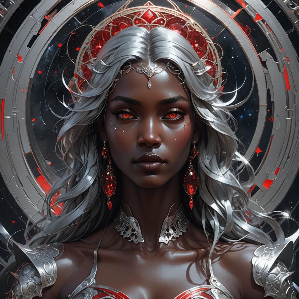 Selene, goddess of the moon,