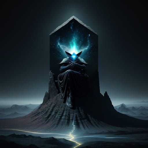 Ethereal Phantom in Cosmic Alien Landscape