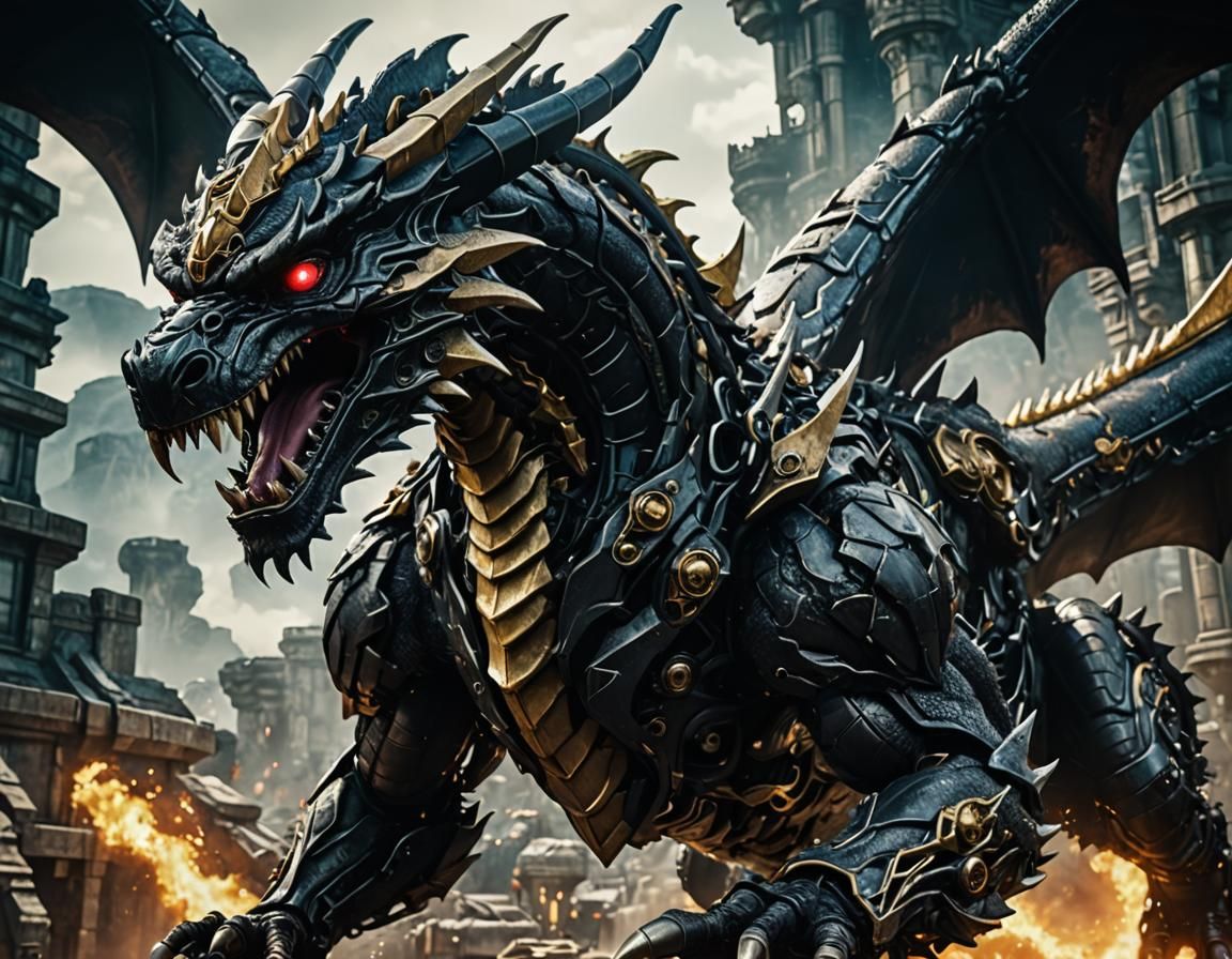 Mechanical Dragon Emerges: Cinematic Power Rangers Zord