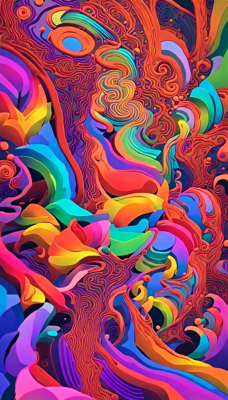 Vivid Neon Explorations of Uncharted Mental Territories