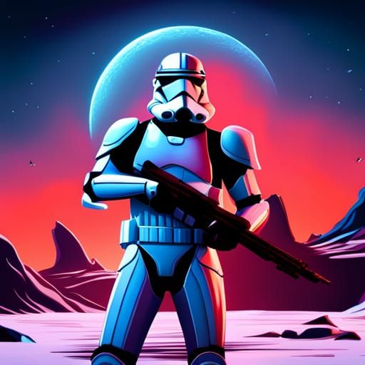 501st Clone Trooper Guarding Jedi Temple