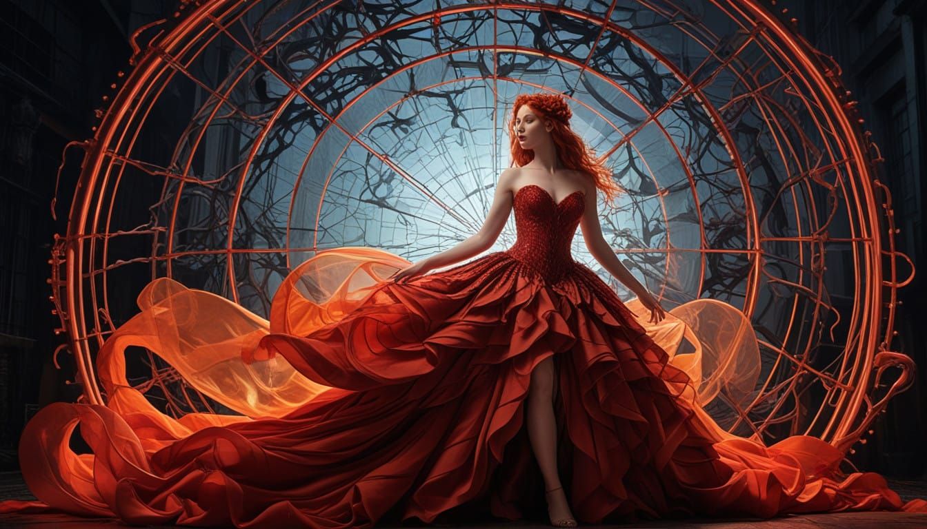 Ethereal Fairy in Dramatic, Cosmic Vista