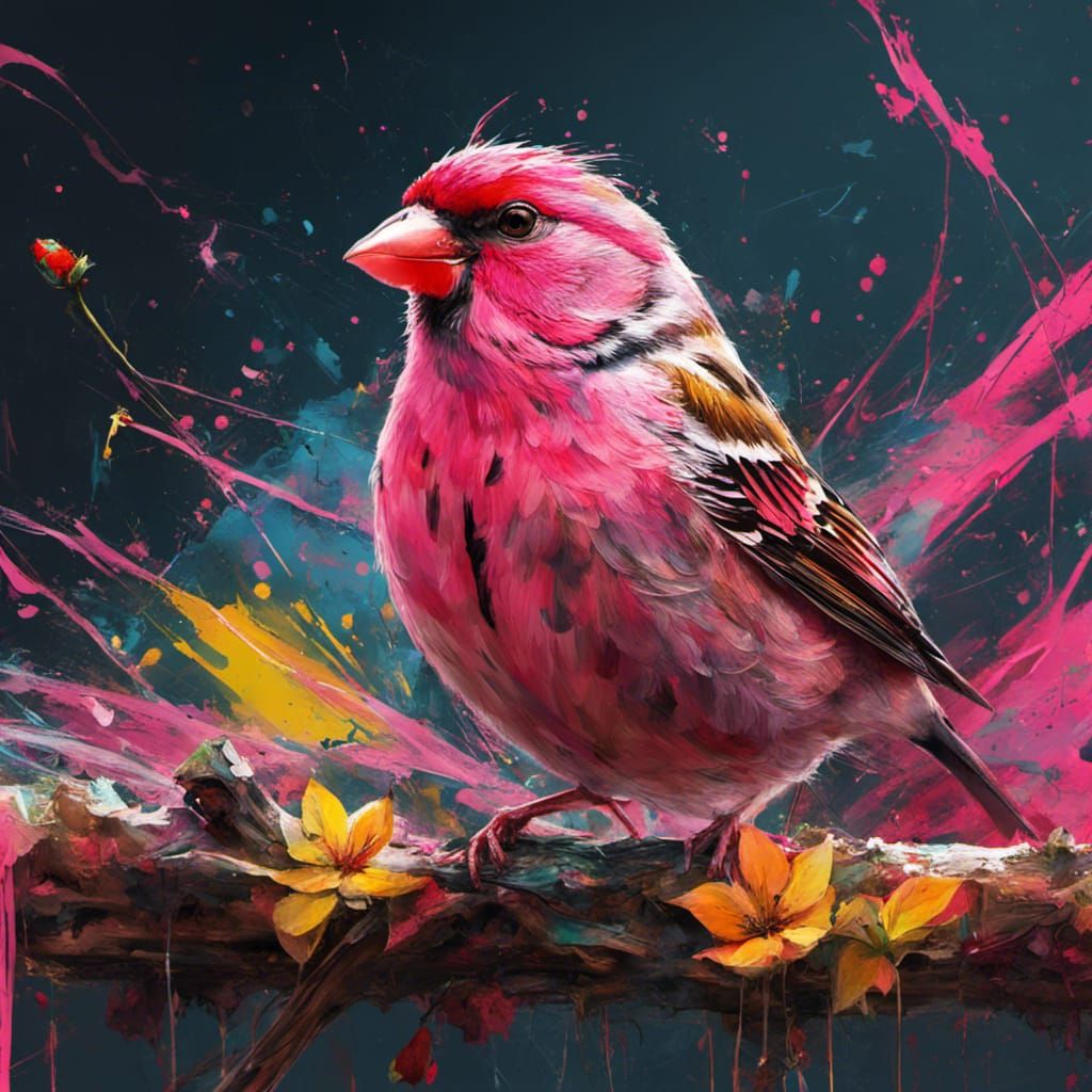 Pink finch
