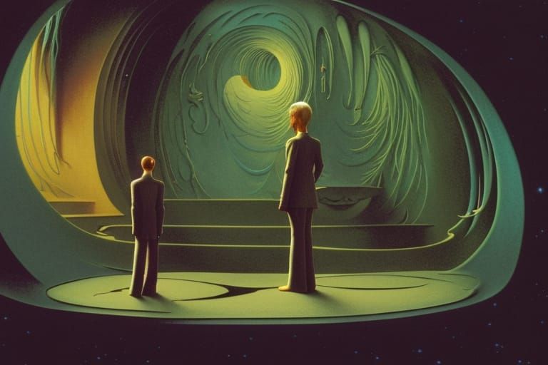 Spock vs. Data: A Fantastical AI Art Comparison