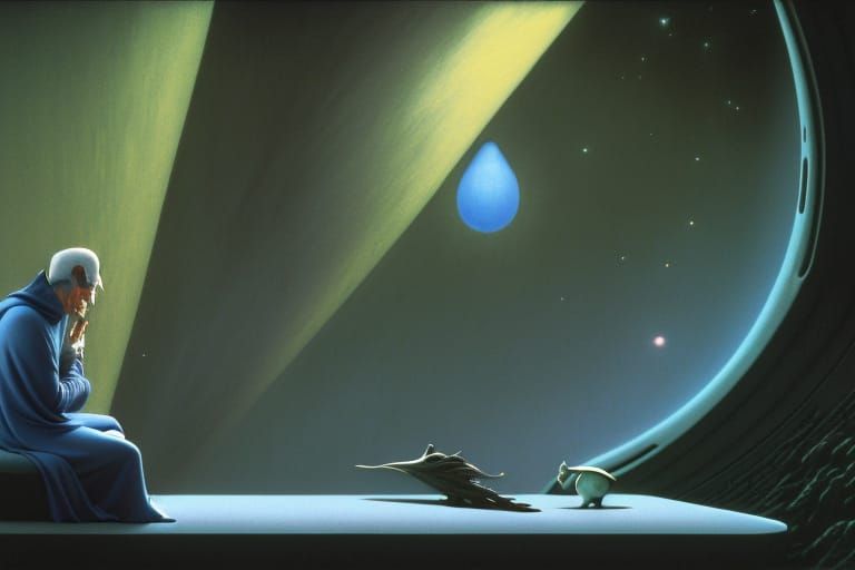 AI Imagines Spock and Data in Fantasy Concept Art