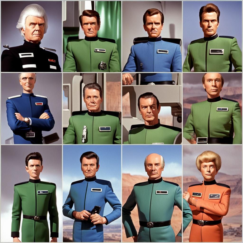 Thunderbirds: Scott, Virgil, Gordon, Brains and Craft