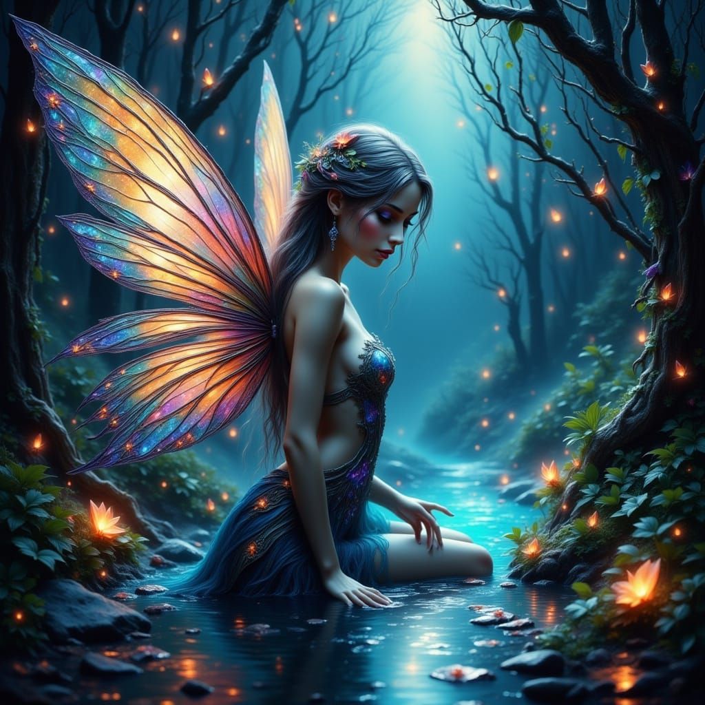 Enchanted Fairy Pool in Magical Forest