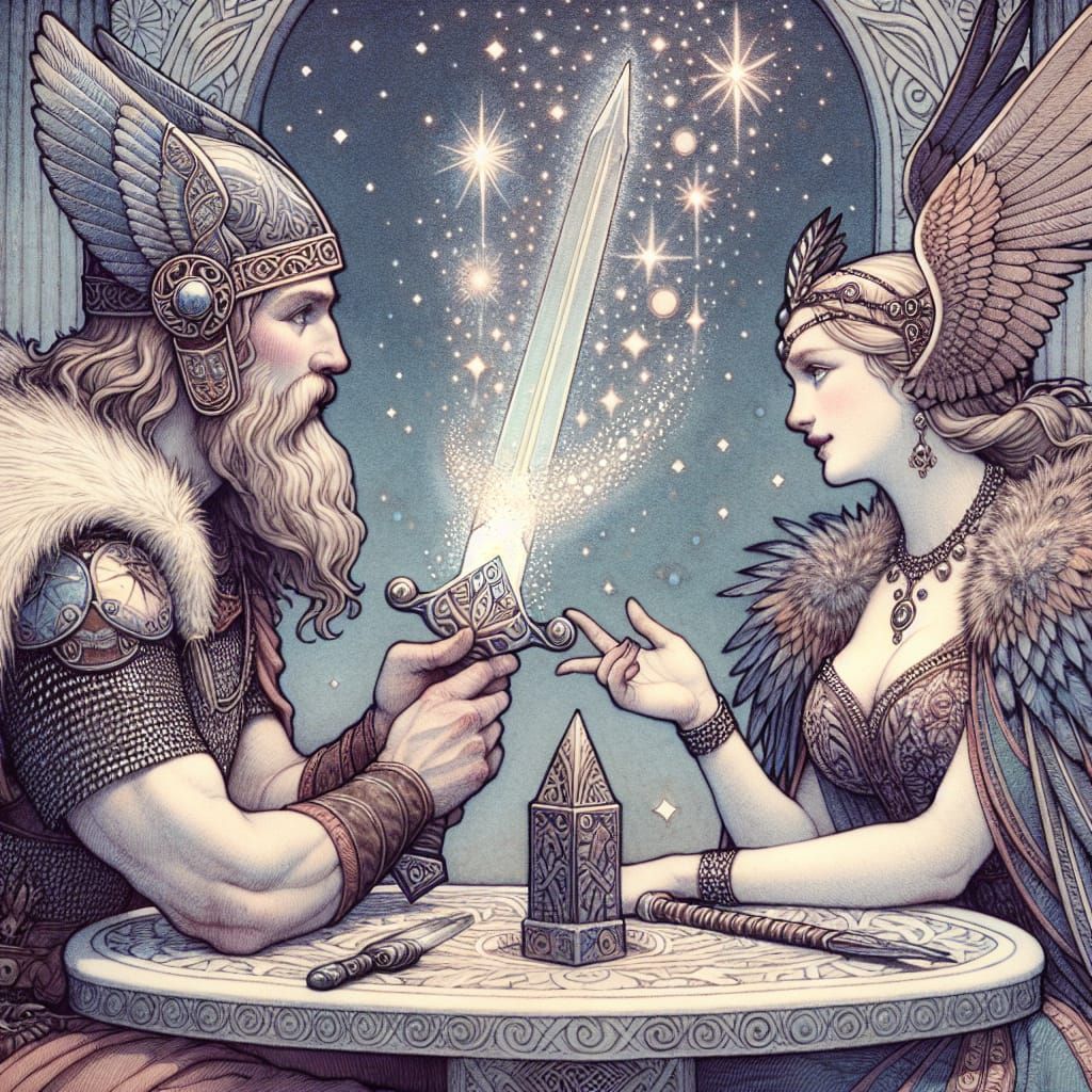 Freyr et Freya discutent