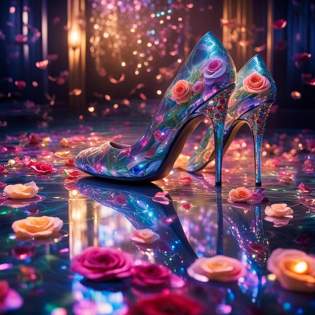 mesmerizing image featuring a pair of elegant legs adorned w...