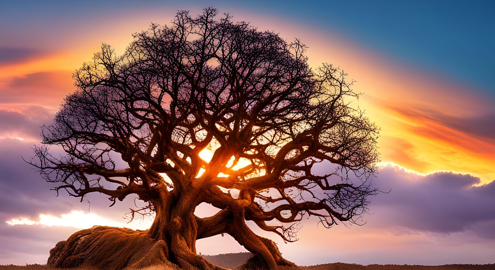 Vibrant Tree of Life in Dreamscape