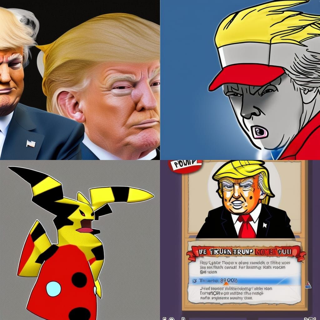 Donald Trump as a Pokémon Character