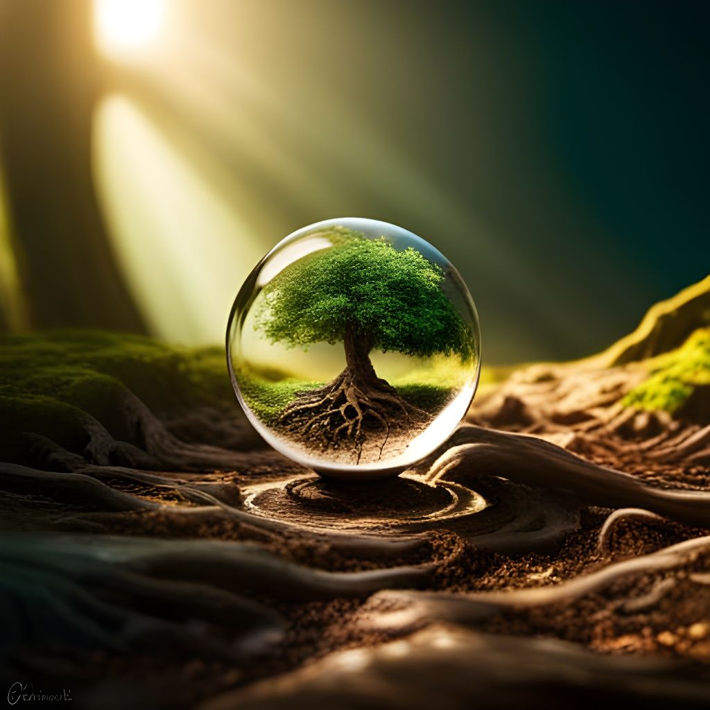 Tree Roots Portal to Magical World