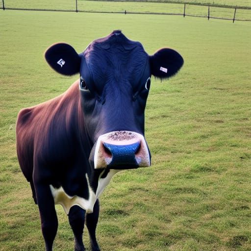 Cow in Woolly Hat Doing Backflip