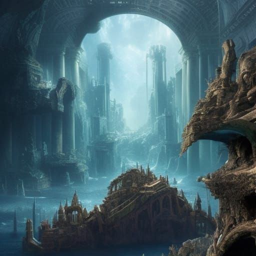 Abandoned Atlantis: Epic Digital Matte Painting