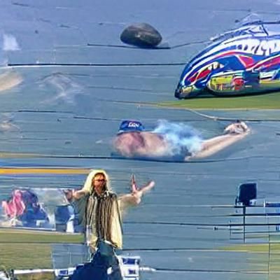 Talladega Racetrack Under a Stormy Sky