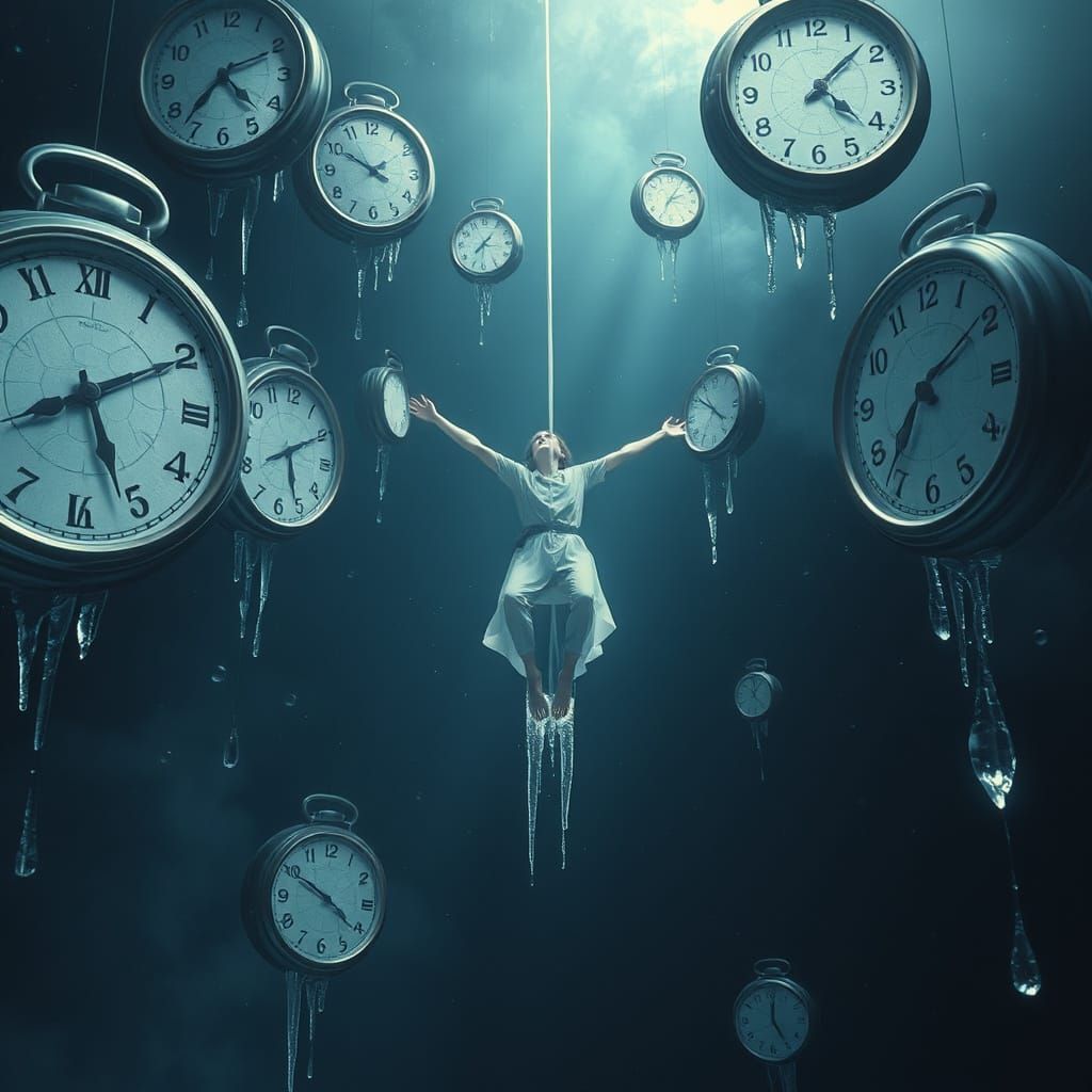 Time Stands Still: Surreal Mid-Air Suspension