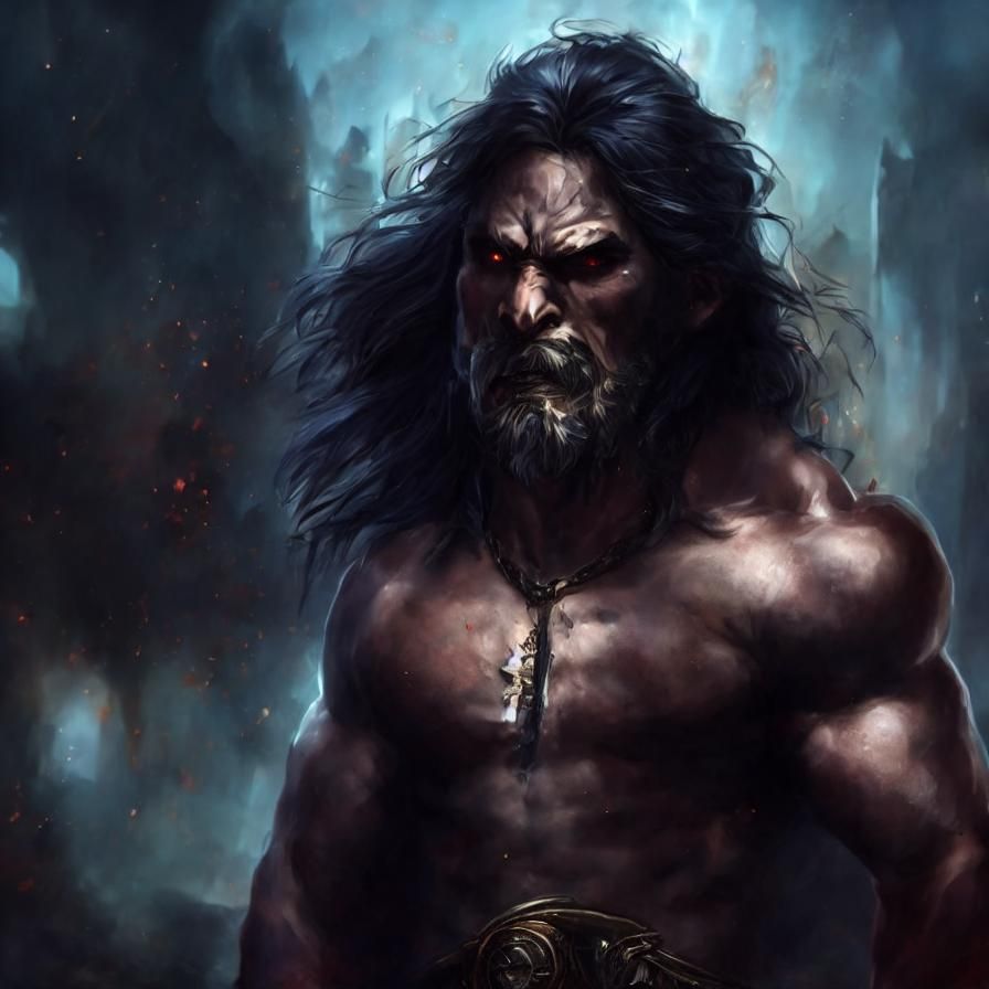 Orc Halfling in Dramatic Battlefield Action