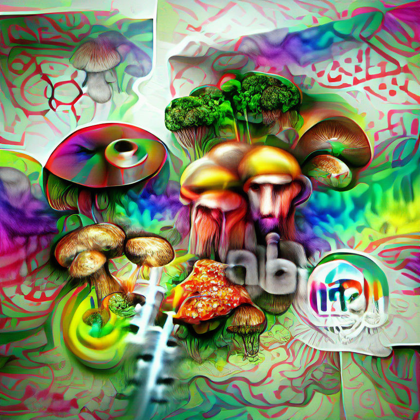 Bioluminescent Fungal Dreamscape