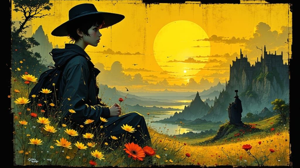 AI Art: Kids Spitting Off Edge of World