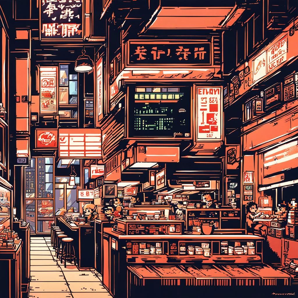 8-Bit Bedroom Above 1990s NYC Diner