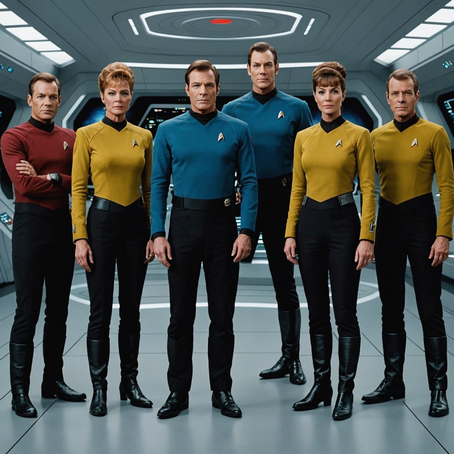 Star Trek Crew on the Bridge