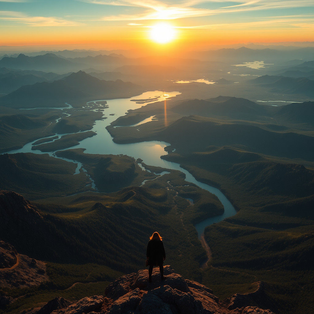 Vast Landscape with Mountains and Plains, Concept Art