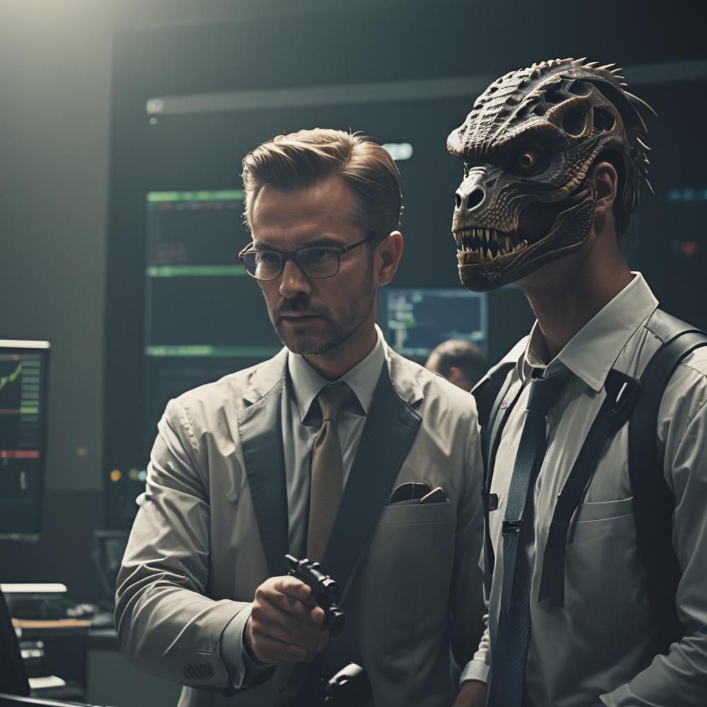 Dramatic Forex Webinar Still in Cinematic Style