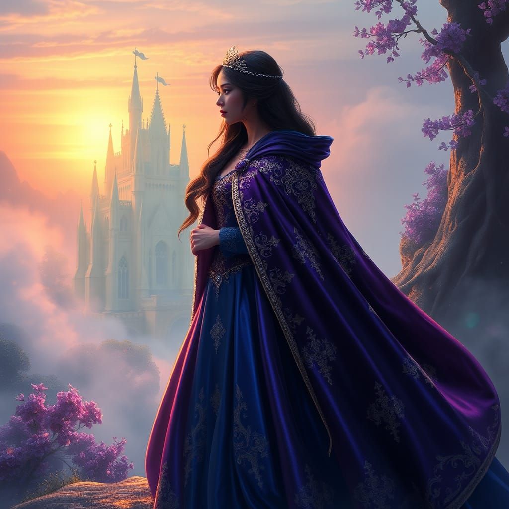 Enchanted Princess in Dreamlike Fantasy Realm