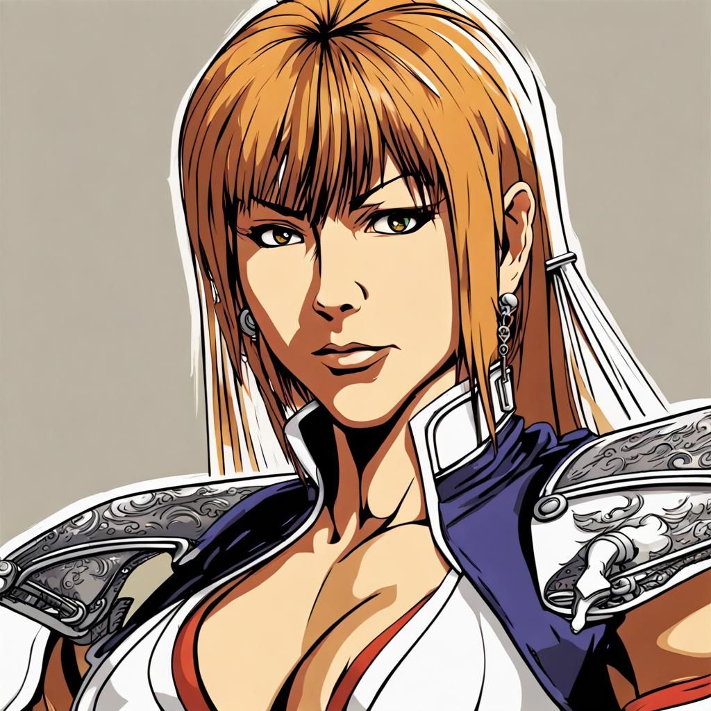 Cynthia Rothrock as King in Shinkiro Art Style