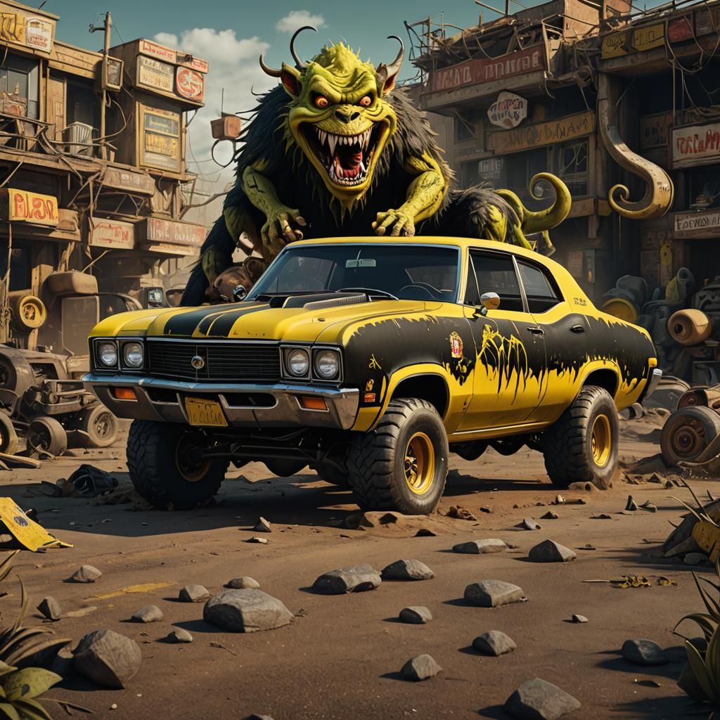 1969 Buick Skylark 4x4 with Rat Fink Monster