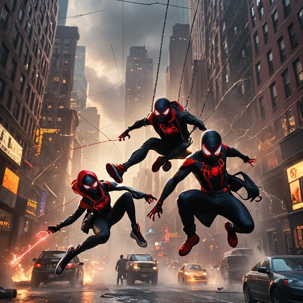 Miles Morales and Spider-Girl: New York Lightning Webs