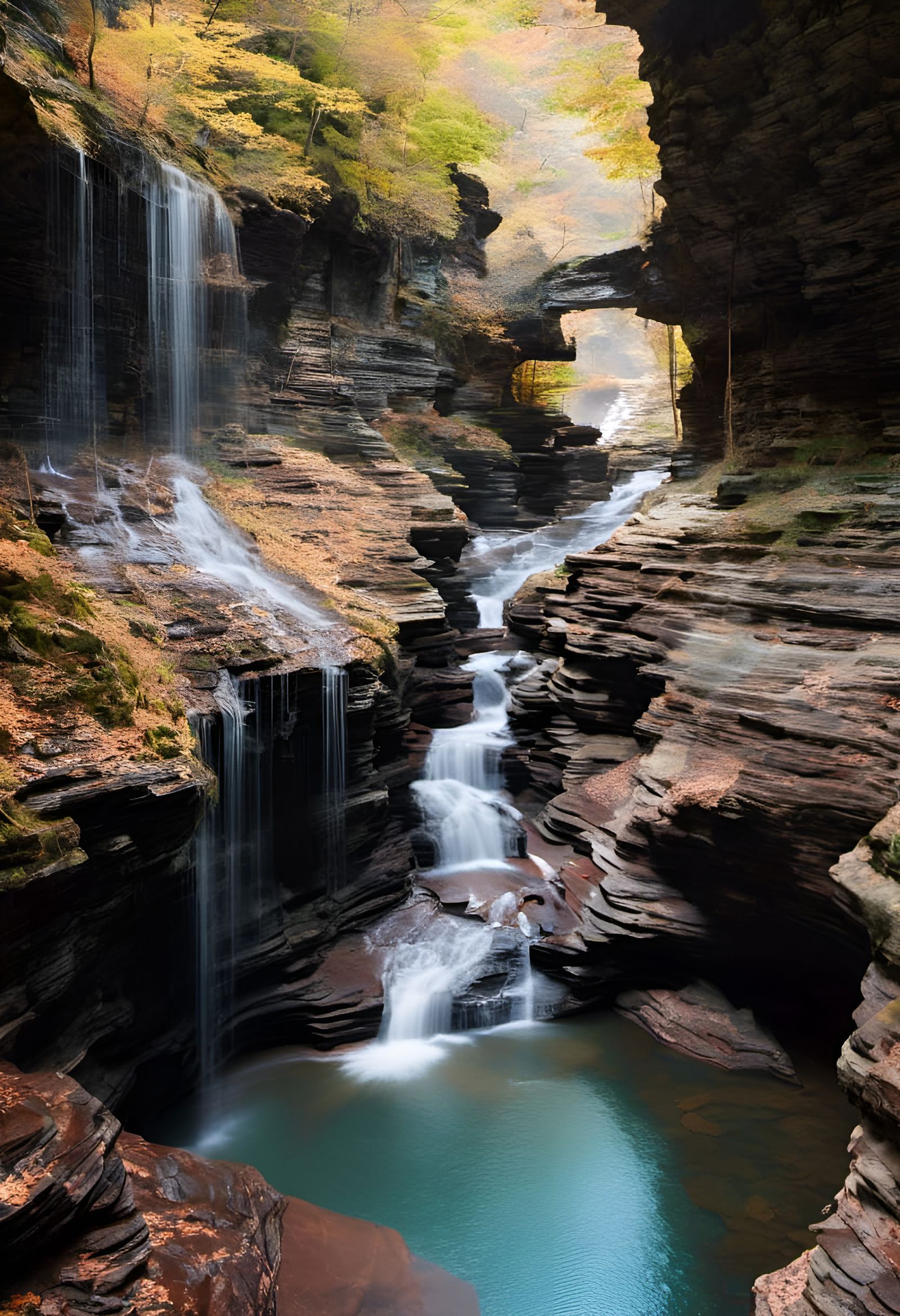 Watkins Glen State Park in the Finger Lakes region of Upstat...