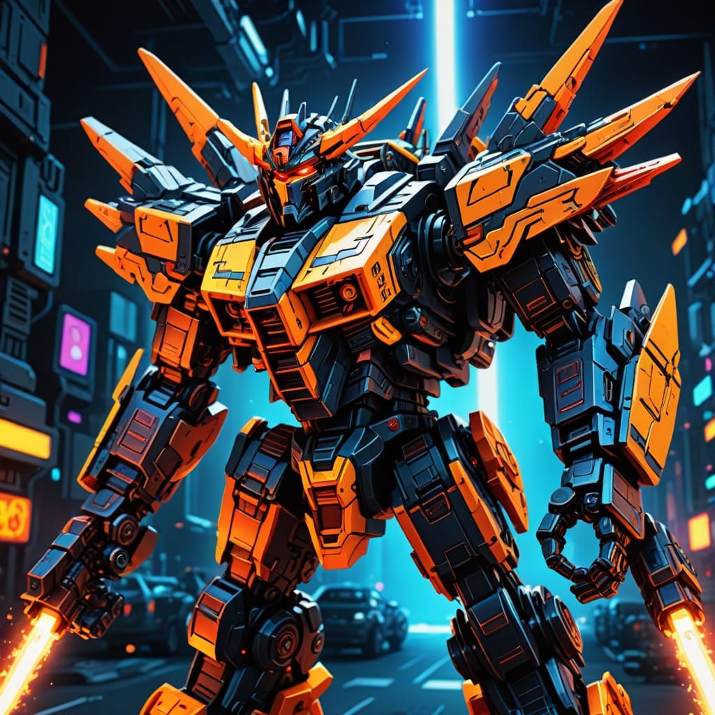 Cang-Toys Predaking Spaceship Transformation in Digital Art