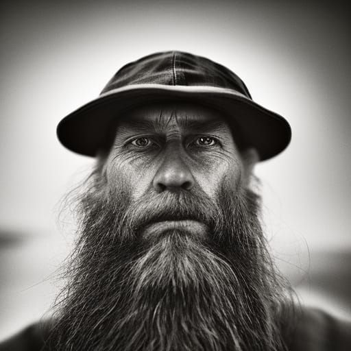 Detailed Portrait of an Old Fisherman in Fantasy Art