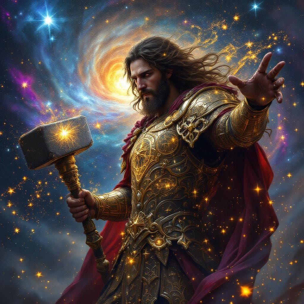 Cosmic Christ: Forging Stars in a Nebula