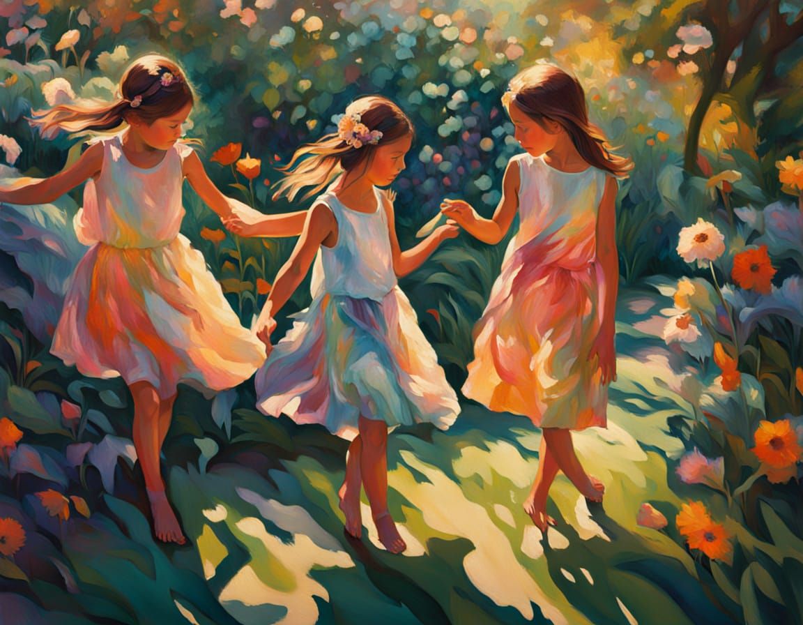 Summer Walk In The Garden