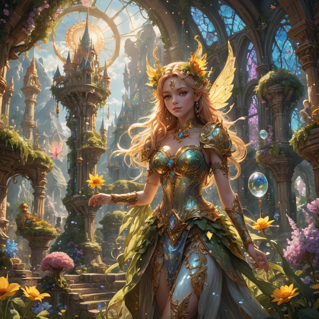Glass Dreams: Hyperdetailed Fairycore Fantasy Art