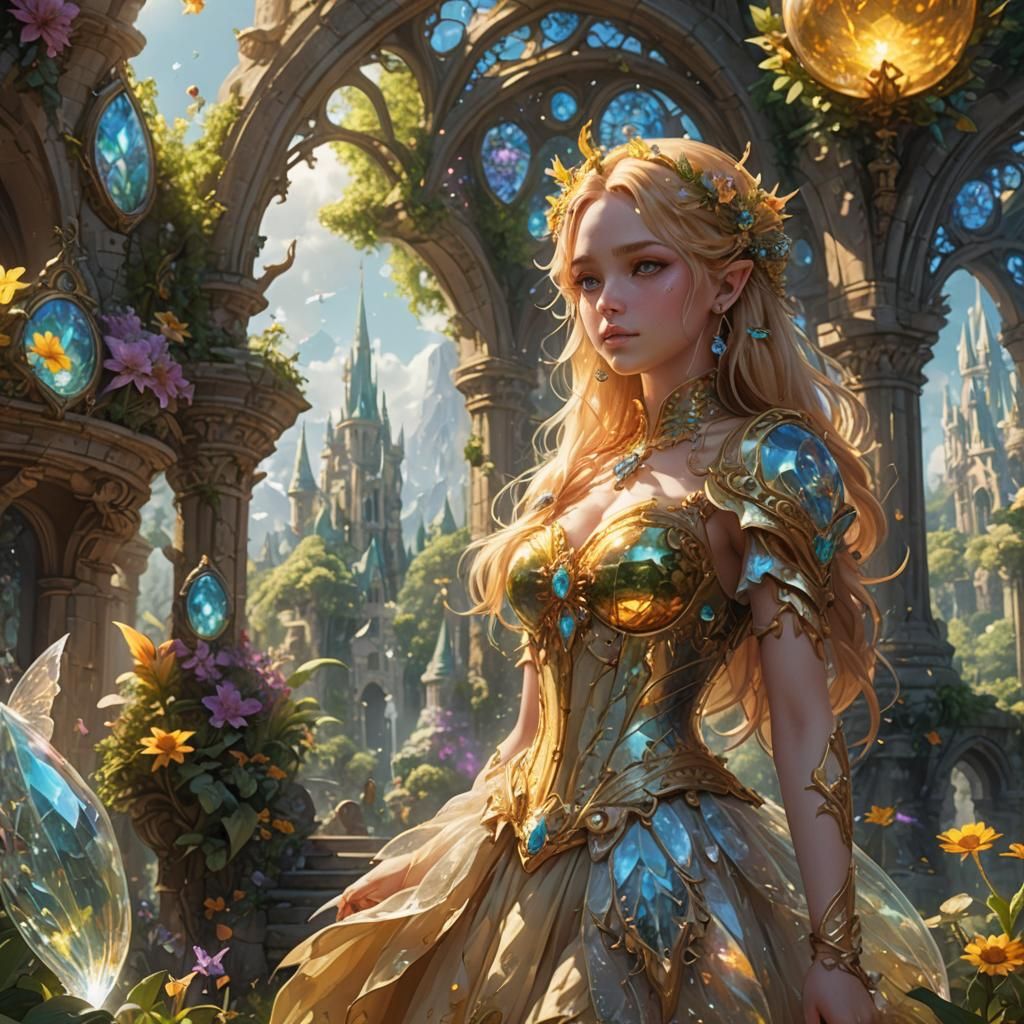 Fairycore Dreamscape: Hyperdetailed Concept Art