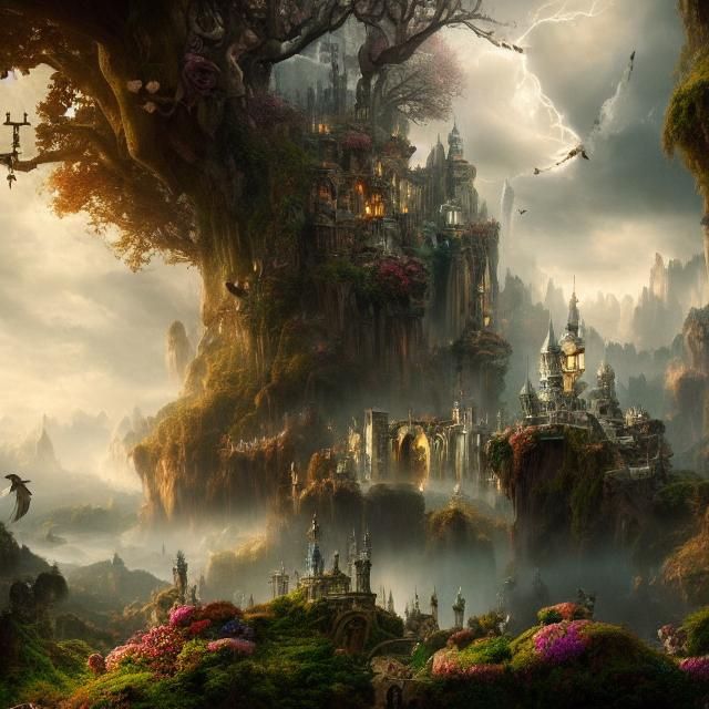 Epic Wonderland: Cinematic Digital Matte Painting
