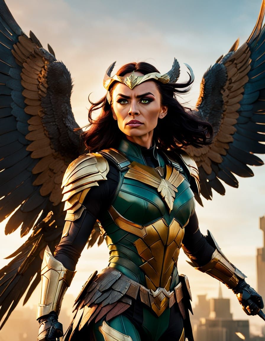 Hawkgirl: Emma Myers as a Soaring Superheroine