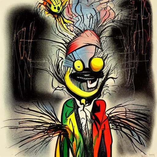 Scarecrow in Manga Anime Style