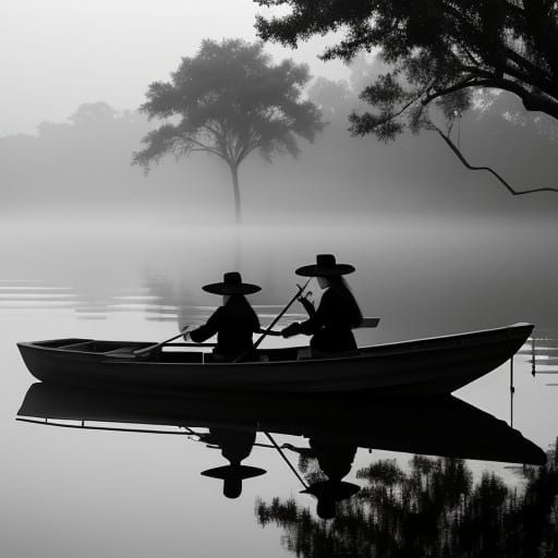 Film Noir: Women Crab Fishing on the Bayou