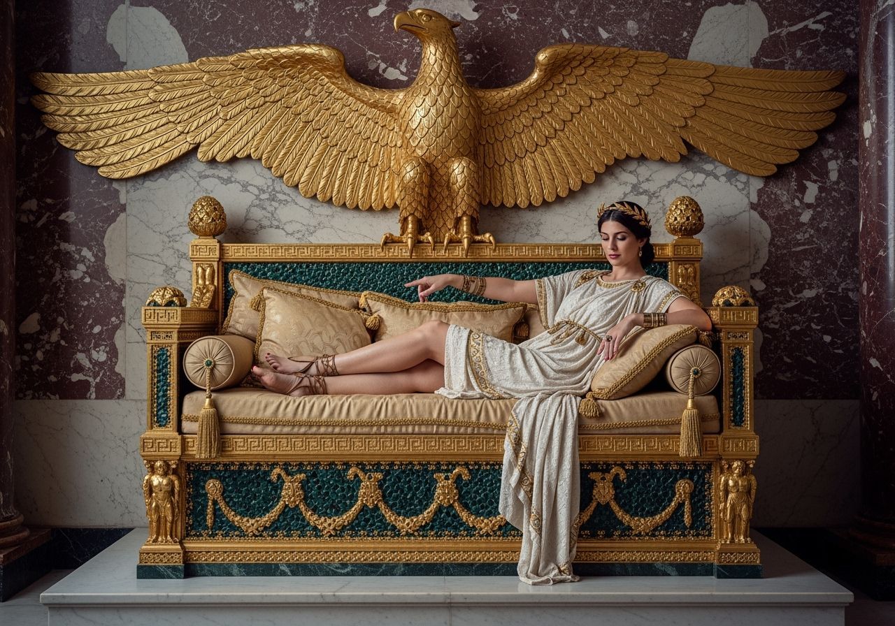 Empress Messalina in Luxurious Ancient Roman Palace