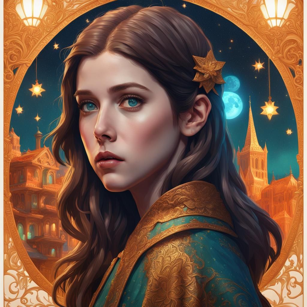 Anna Kendrick in Starry Night Concept Art