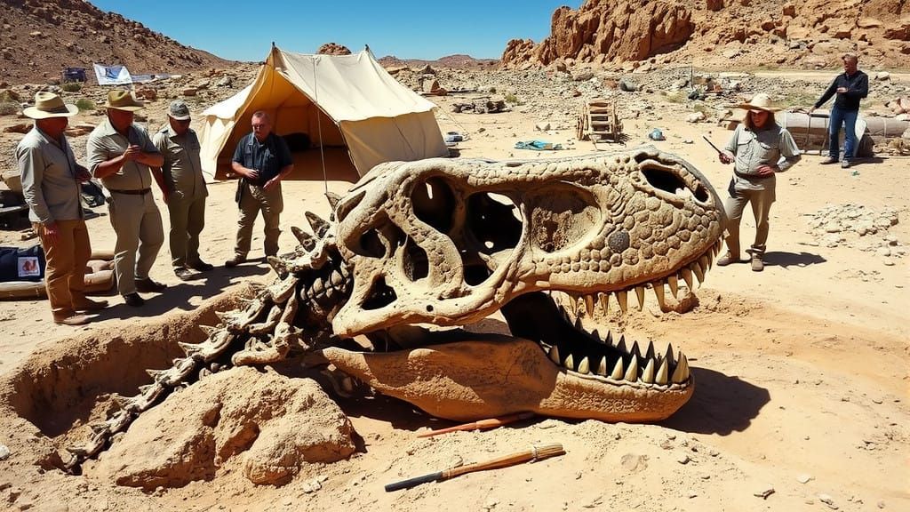 Tyrannosaurus Rex Skull Unearthed in Historic Paleontologica...