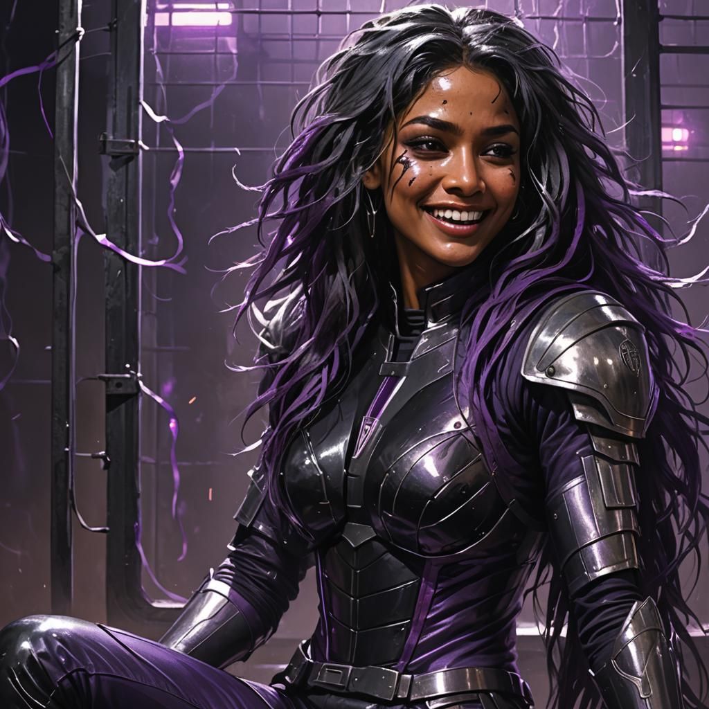 Evil Sci-Fi Prisoner in Dark Fantasy Style