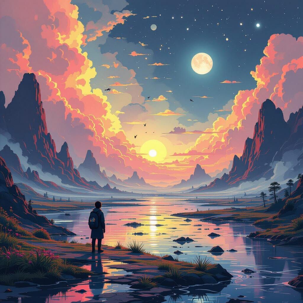 Surreal Dreamscape Inspired by Ash Thorp and Stalenhag