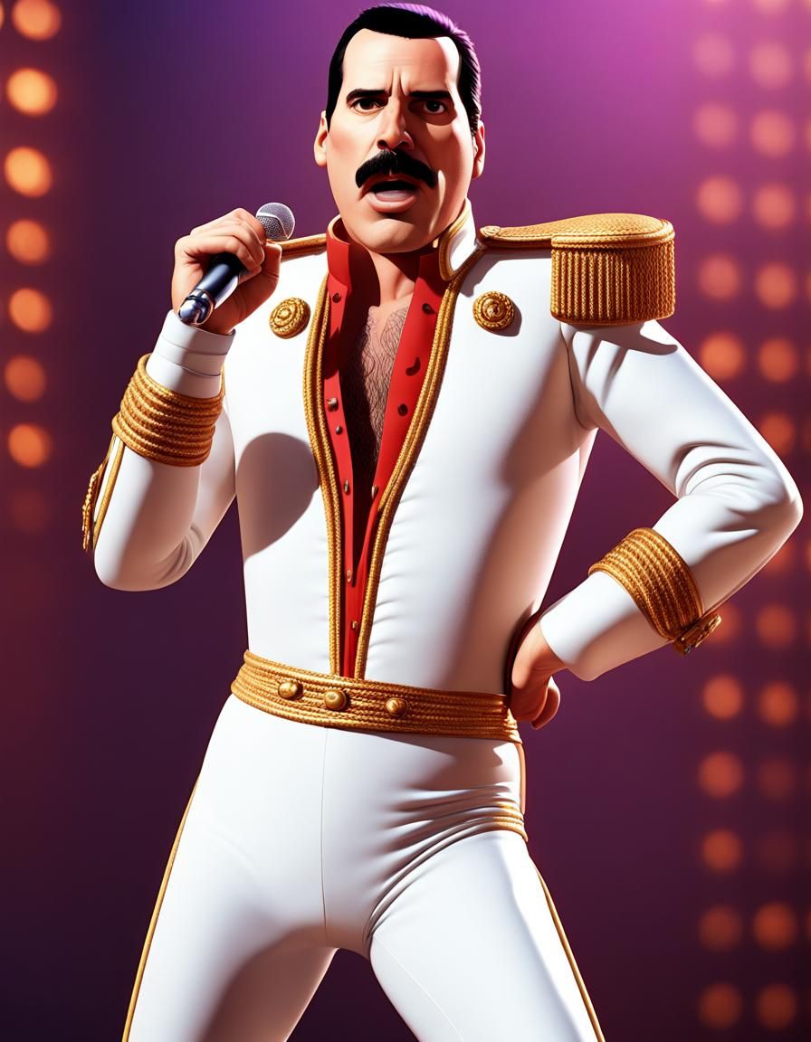 Freddie Mercury as Disney Pixar Character