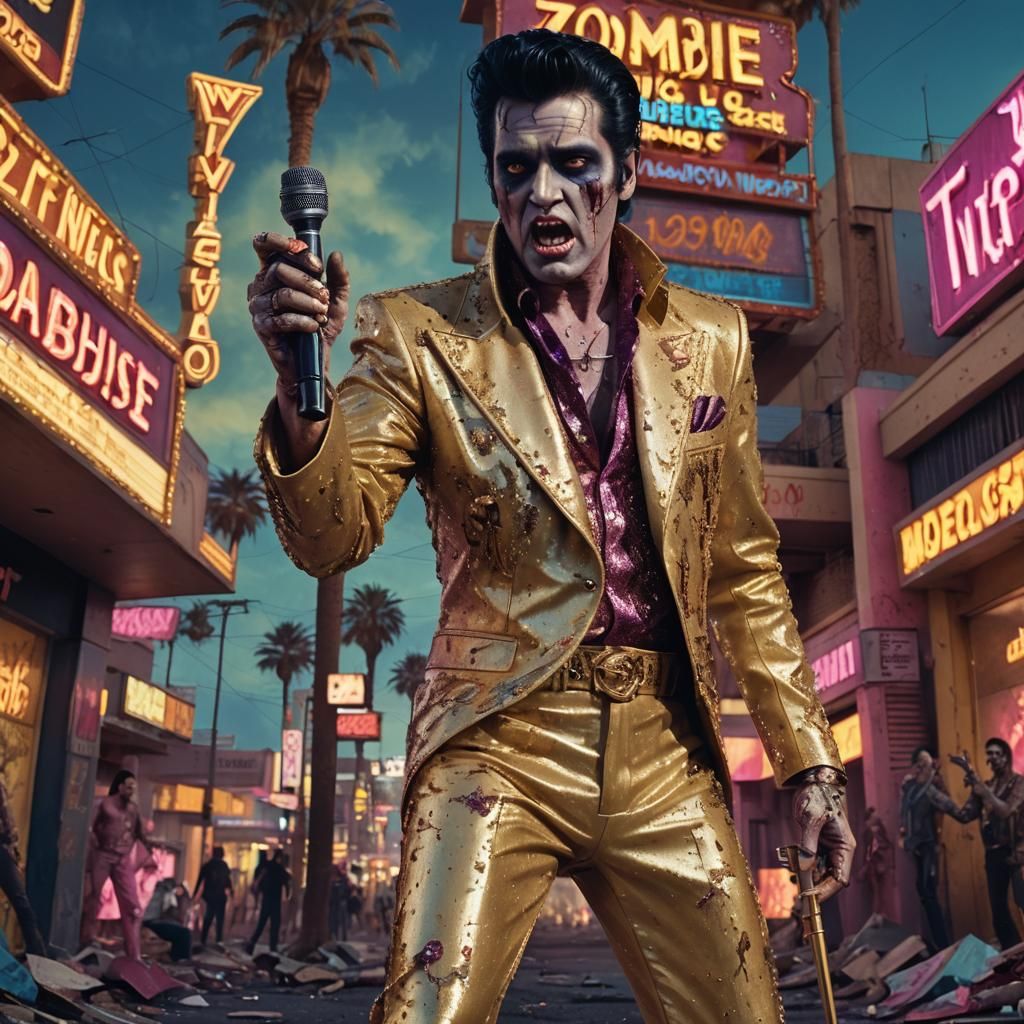 Zombie Elvis Presley