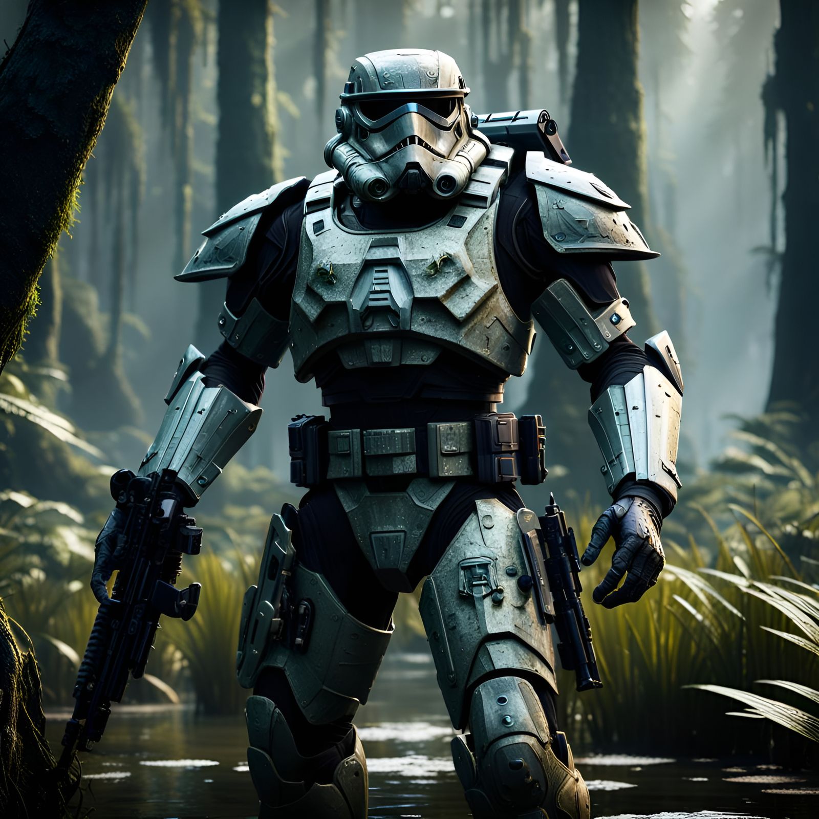 Hi-Tech Imperial Swamp Trooper in 3D